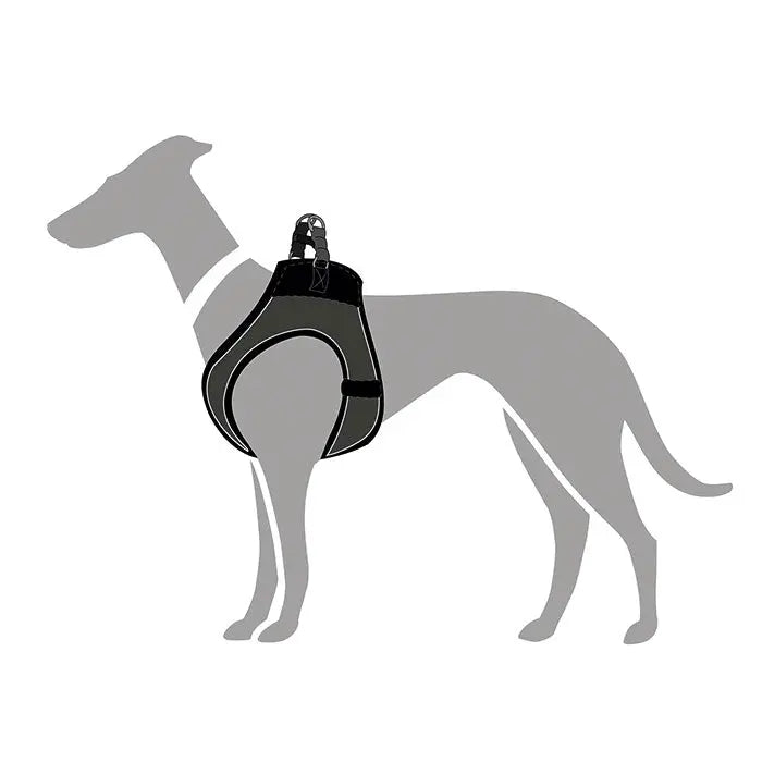 Hunter Hilo Comfort Hundesele hals 30-35cm bryst 33-36cm grå